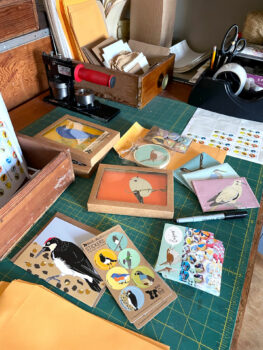 Bess Petty's worktable