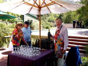 George Peyton pours Rockwall wines. Photo by Lee Karney.