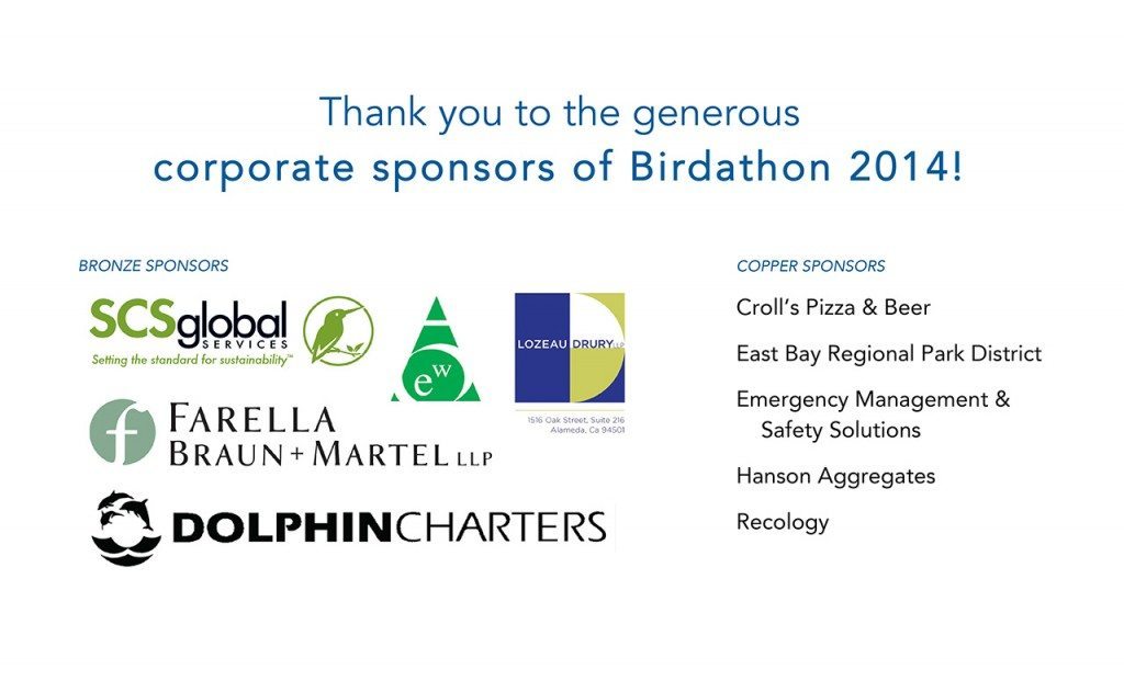 Microsoft Word - Birdathon 2014 Corporate Sponsors Banner.docx