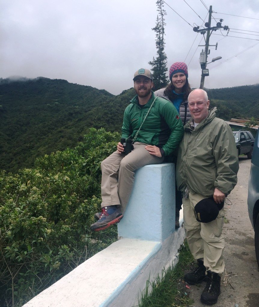 Farley, Krista, and Jack at Nono Mindo Road