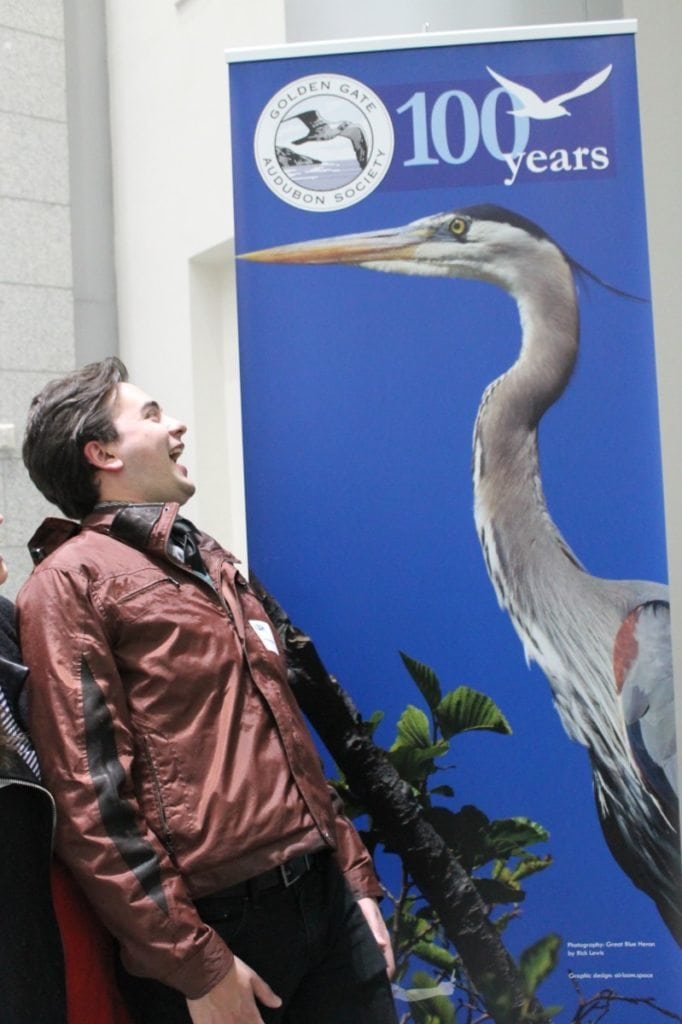 Talk a selfie with our Great Blue Heron!