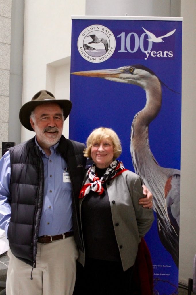 Former Board President Alan Harper and current board member Carol Baird.