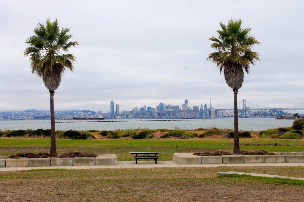 Lots of benches and picnic tables, plus great views of SF / Photo by Ilana DEBare